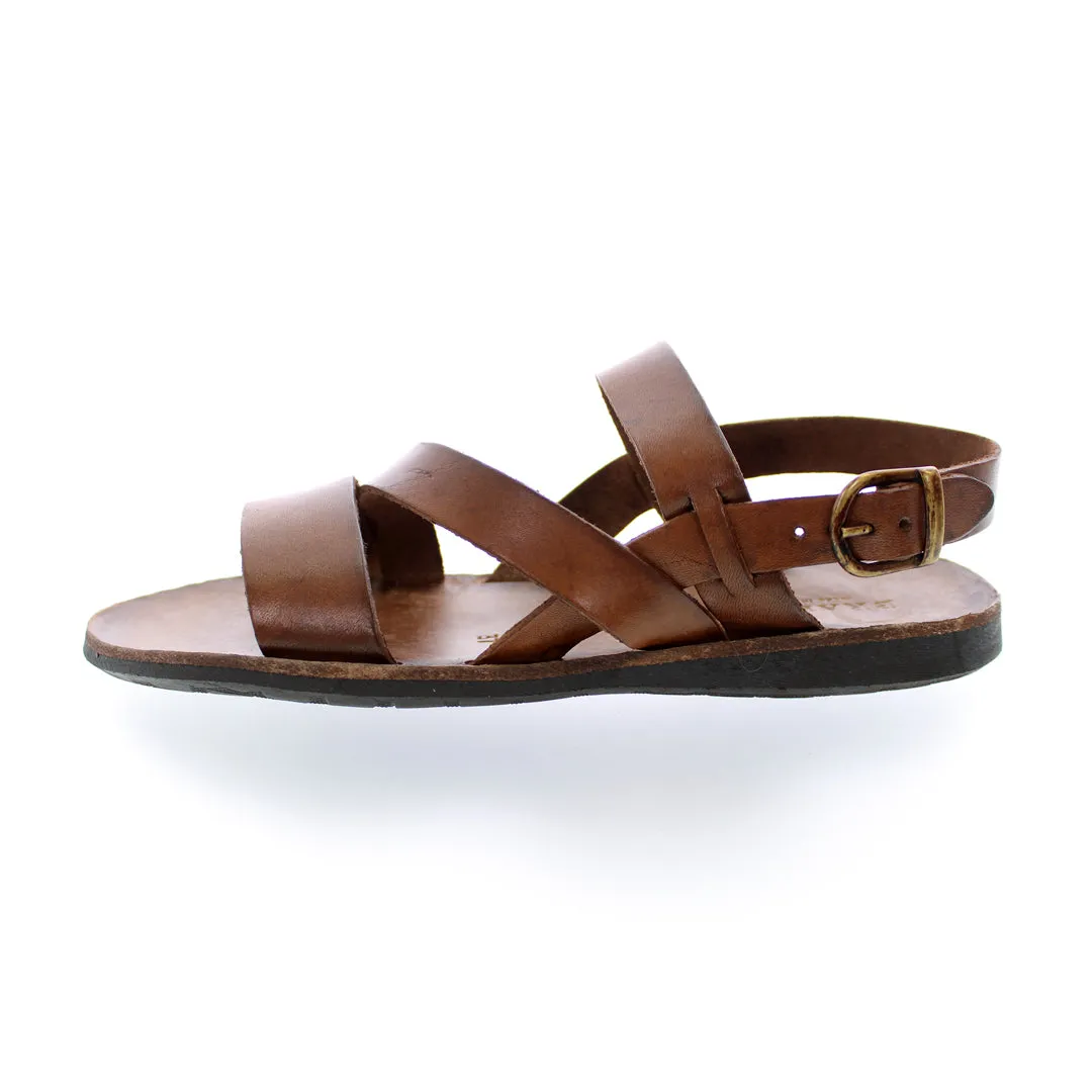 STRIPS MAHOGANY SANDALS
