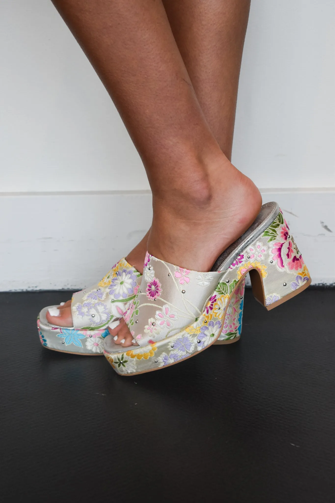 Summer Floral Wedge Sandal