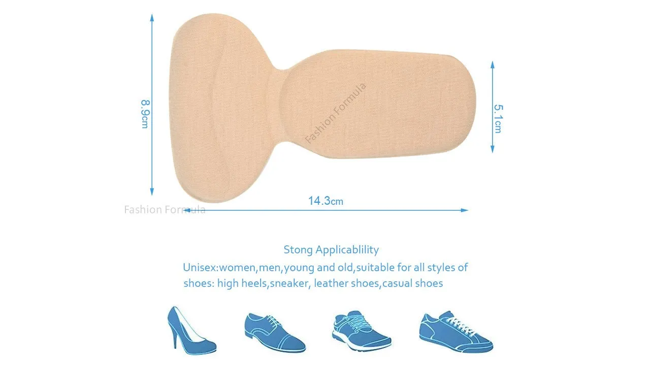 T-Shape High Heel Liner Grips Cushion Pad