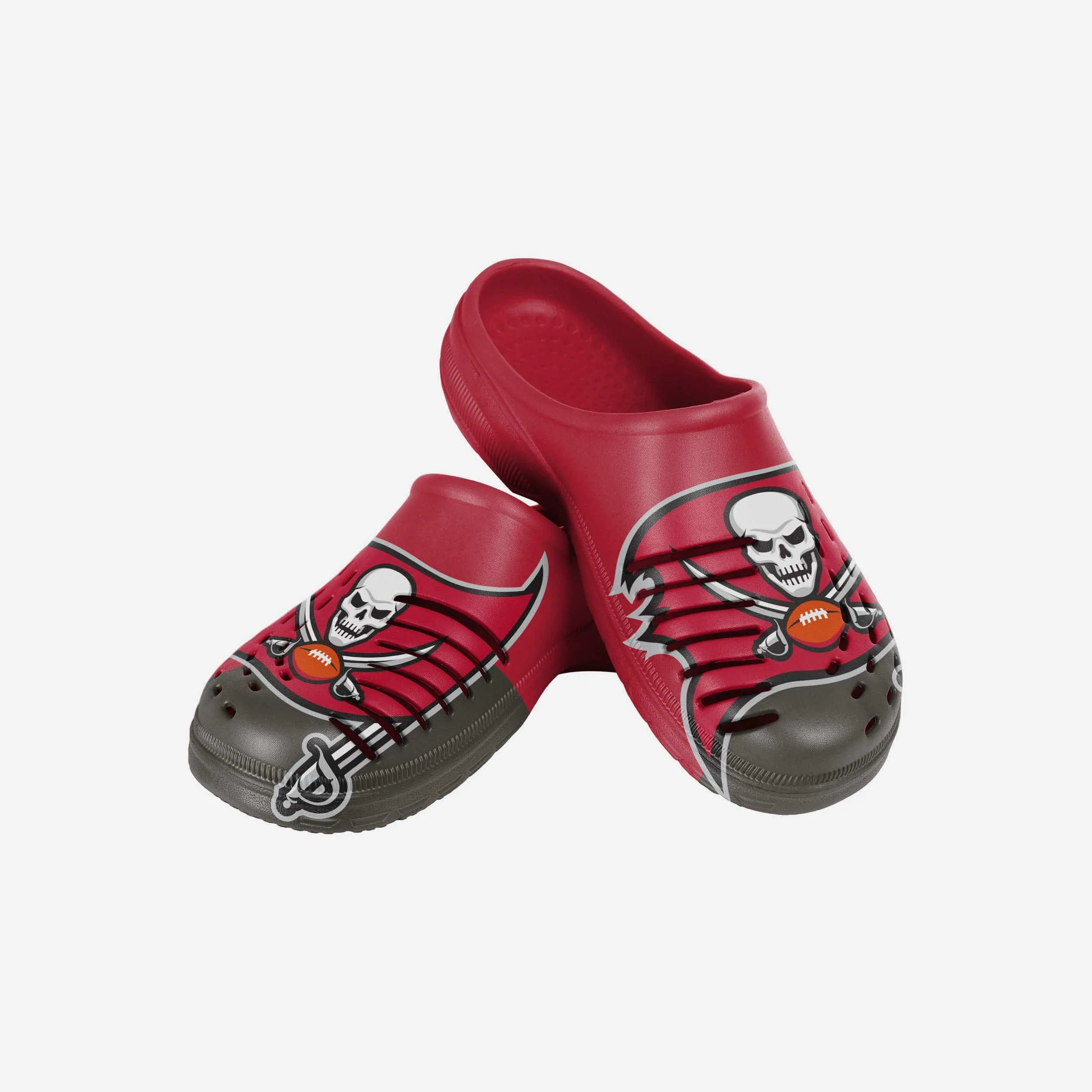 Tampa Bay Buccaneers Youth Colorblock Big Logo Clog