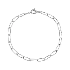 Thin Paper Clip Chain Bracelet