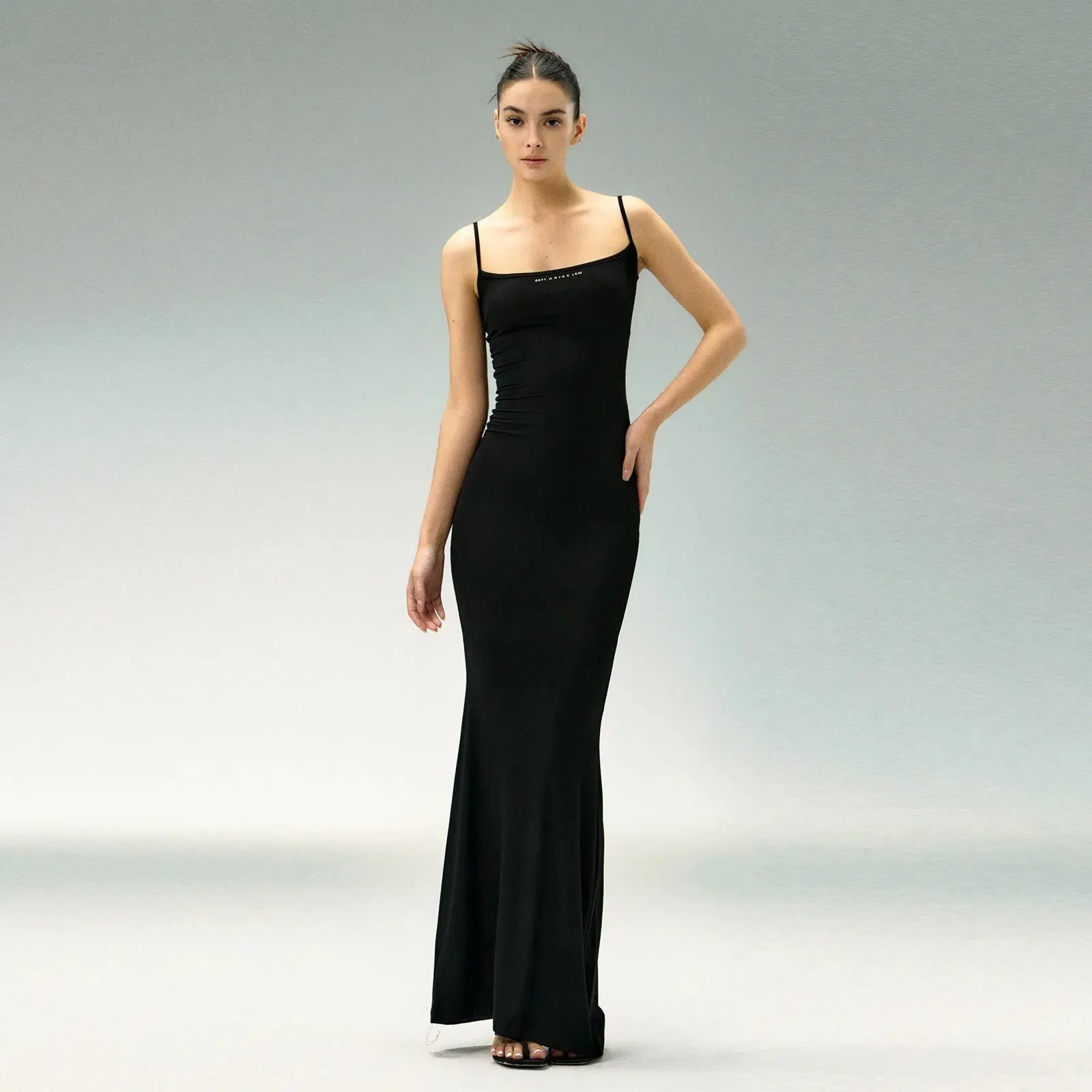 Thin Straps Sleek Bodycon Midi Dress