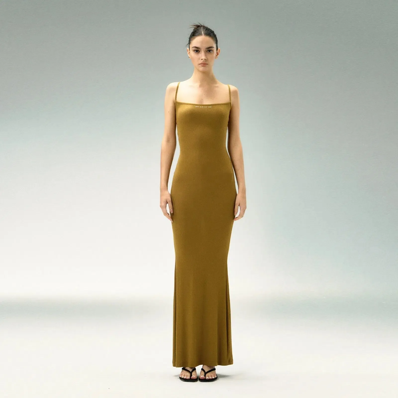 Thin Straps Sleek Bodycon Midi Dress