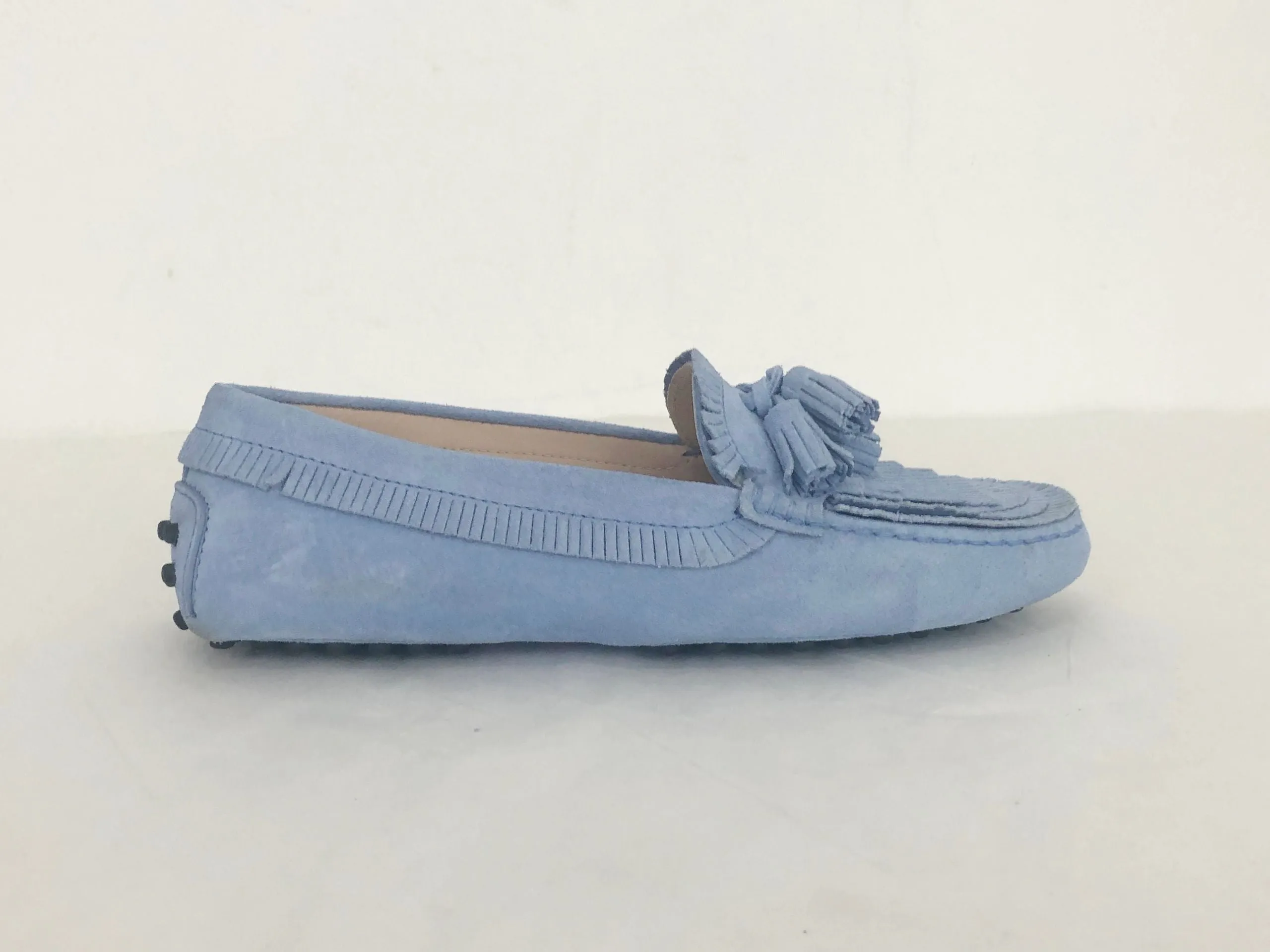 Tod's Suede Moccasin Size 36 It (6 Us)