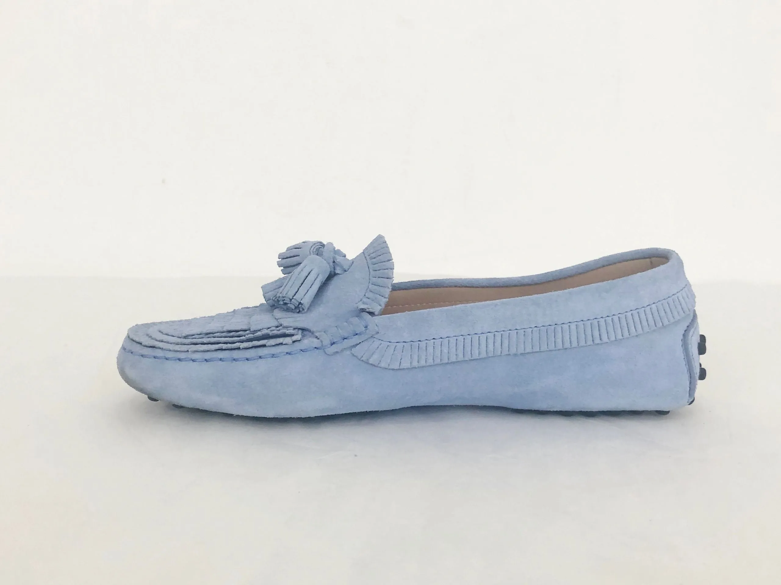 Tod's Suede Moccasin Size 36 It (6 Us)