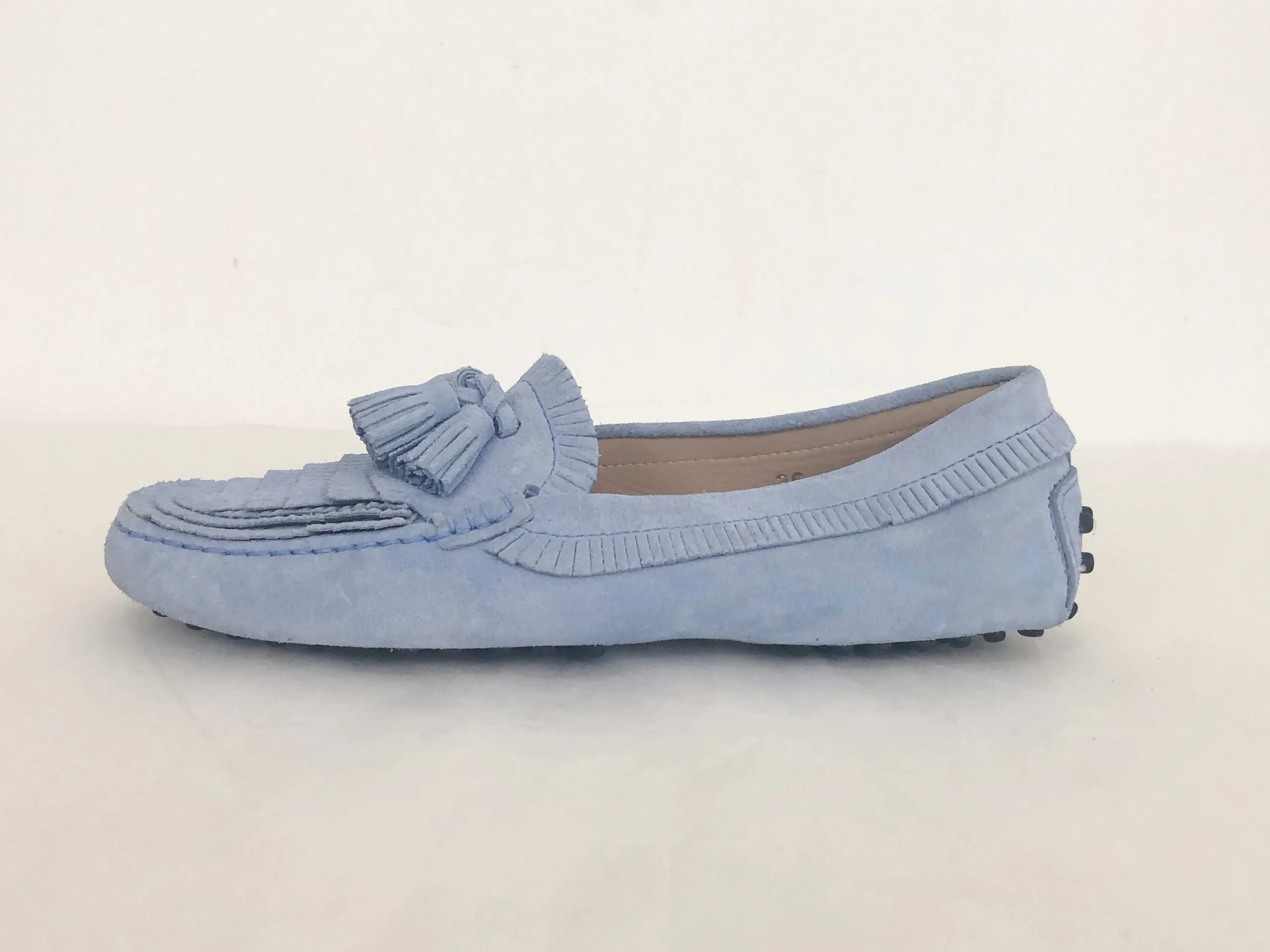 Tod's Suede Moccasin Size 36 It (6 Us)