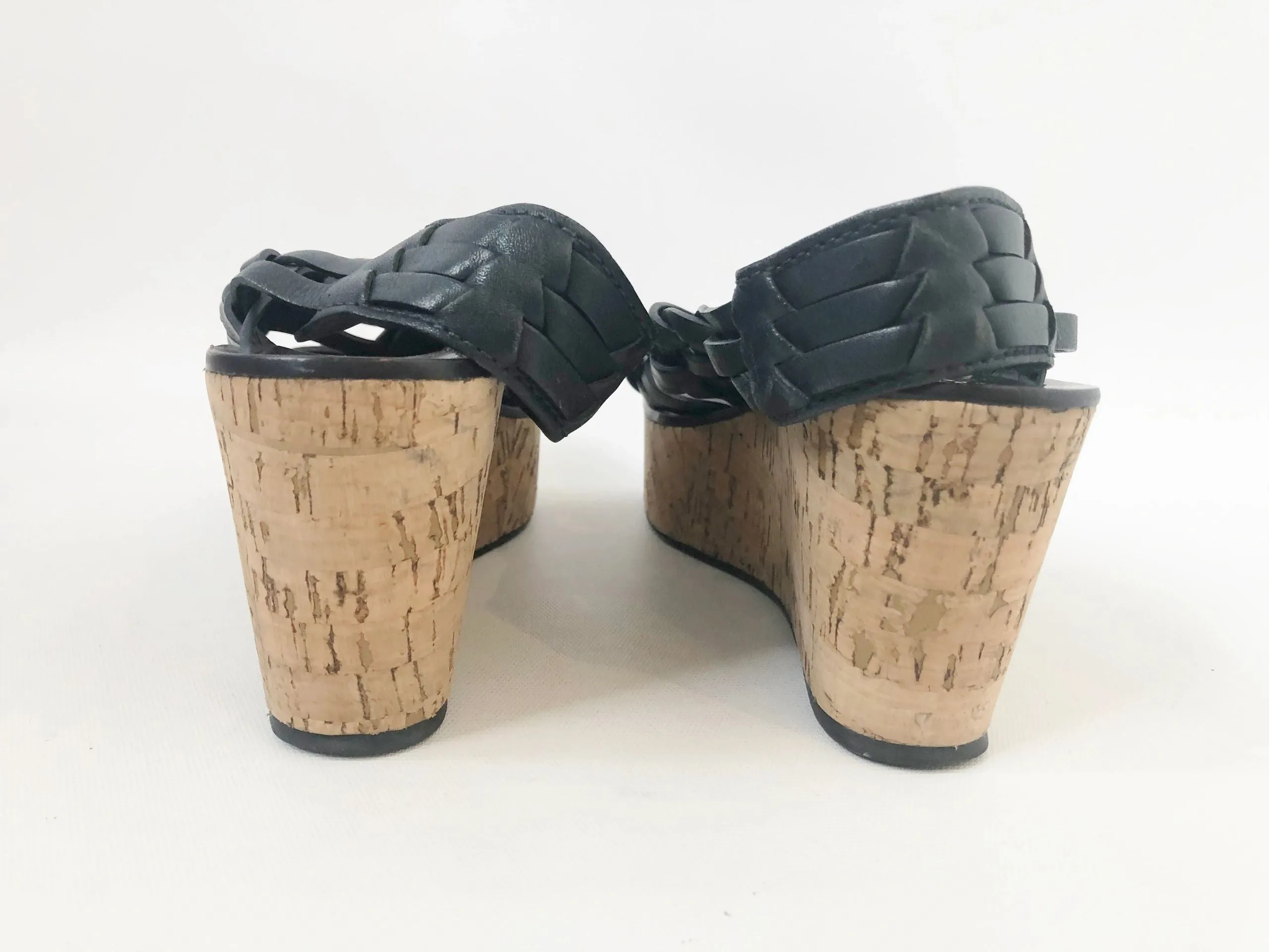 Tory Burch Cork Heel Wedge Sandal Size 8