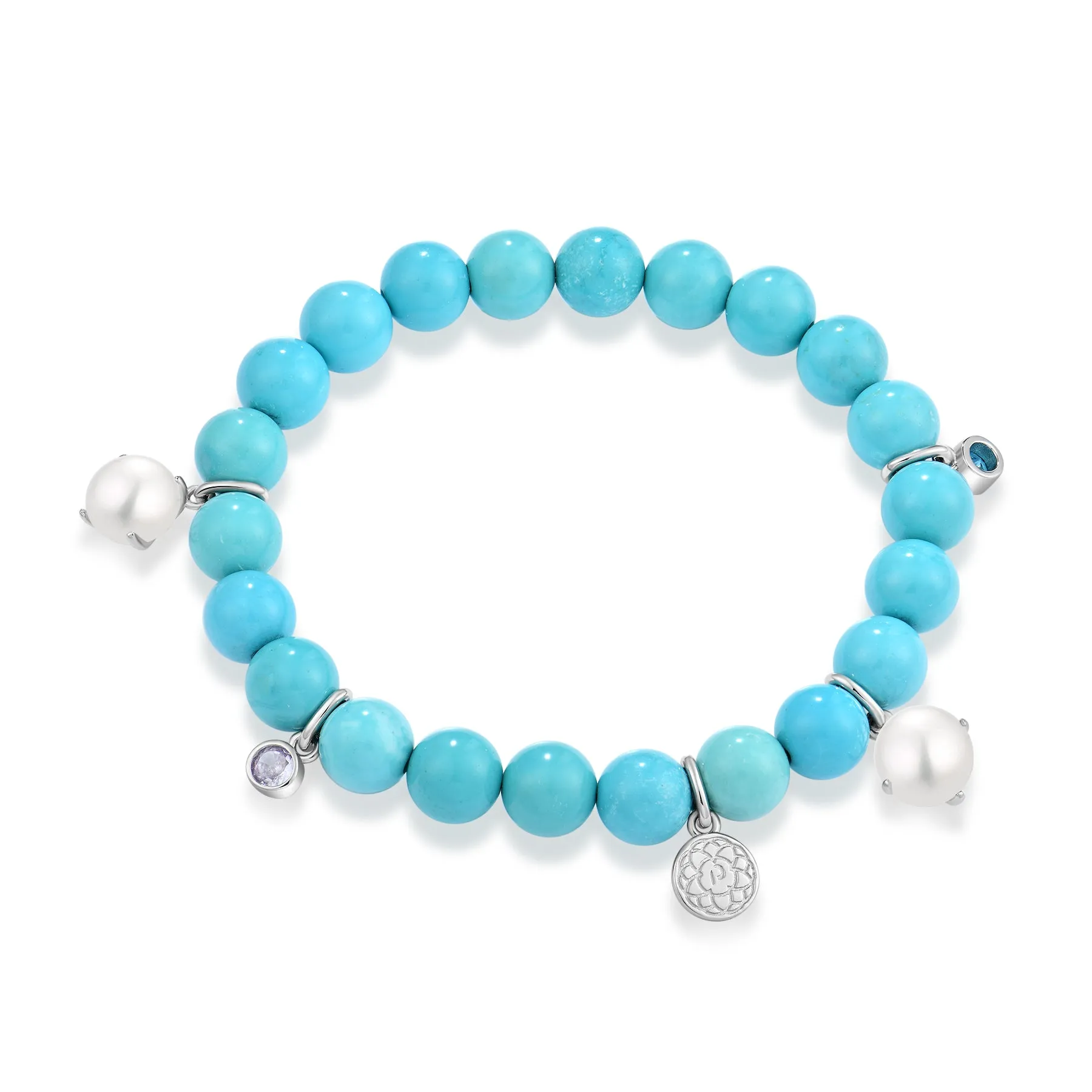 TURQUOISE GEMS STRETCH BRACELET