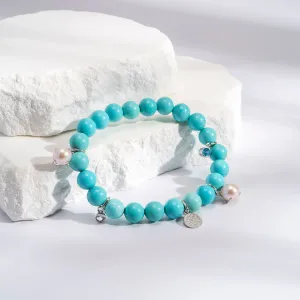 TURQUOISE GEMS STRETCH BRACELET