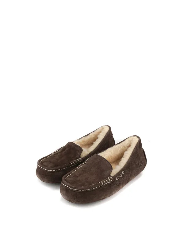 UGG ANSLEY SLIP-ON MOCCASIN SHOES