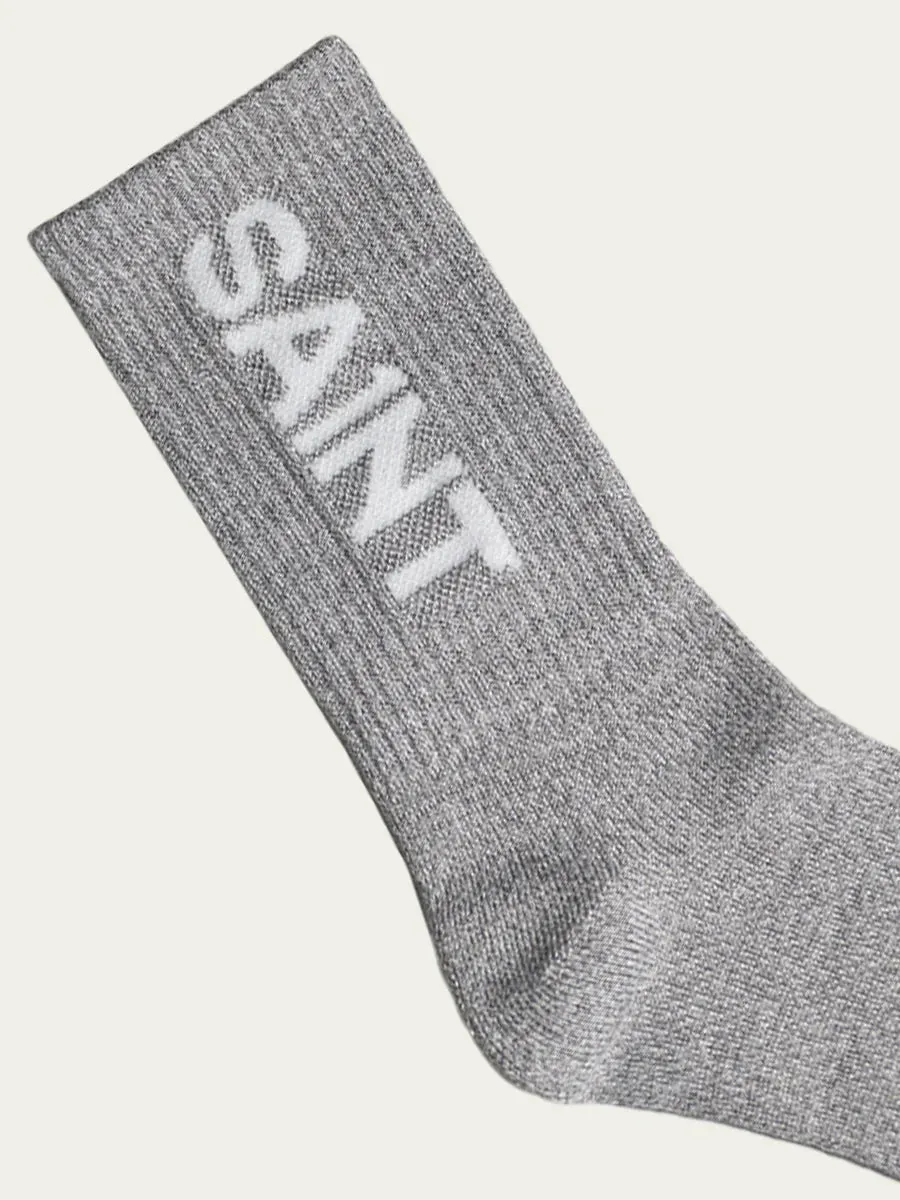 Unisex SA1NT Bamboo Crew Socks - Grey