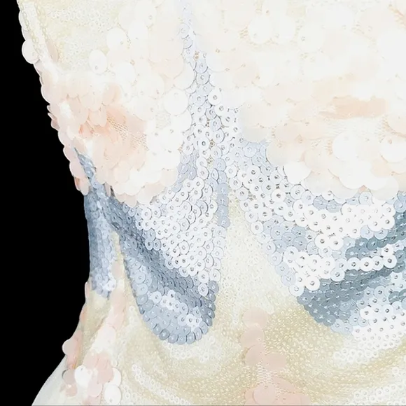Valerie Tolosa Sweet Pea Sequin Carnation Sweetheart Neckline Princess Dress