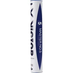 Victor Master No.5 Feather Badminton Shuttlecocks - Set of 12 - Speed 78