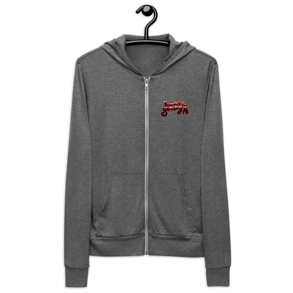 Vincent van Snogh lightweight zip hoodie