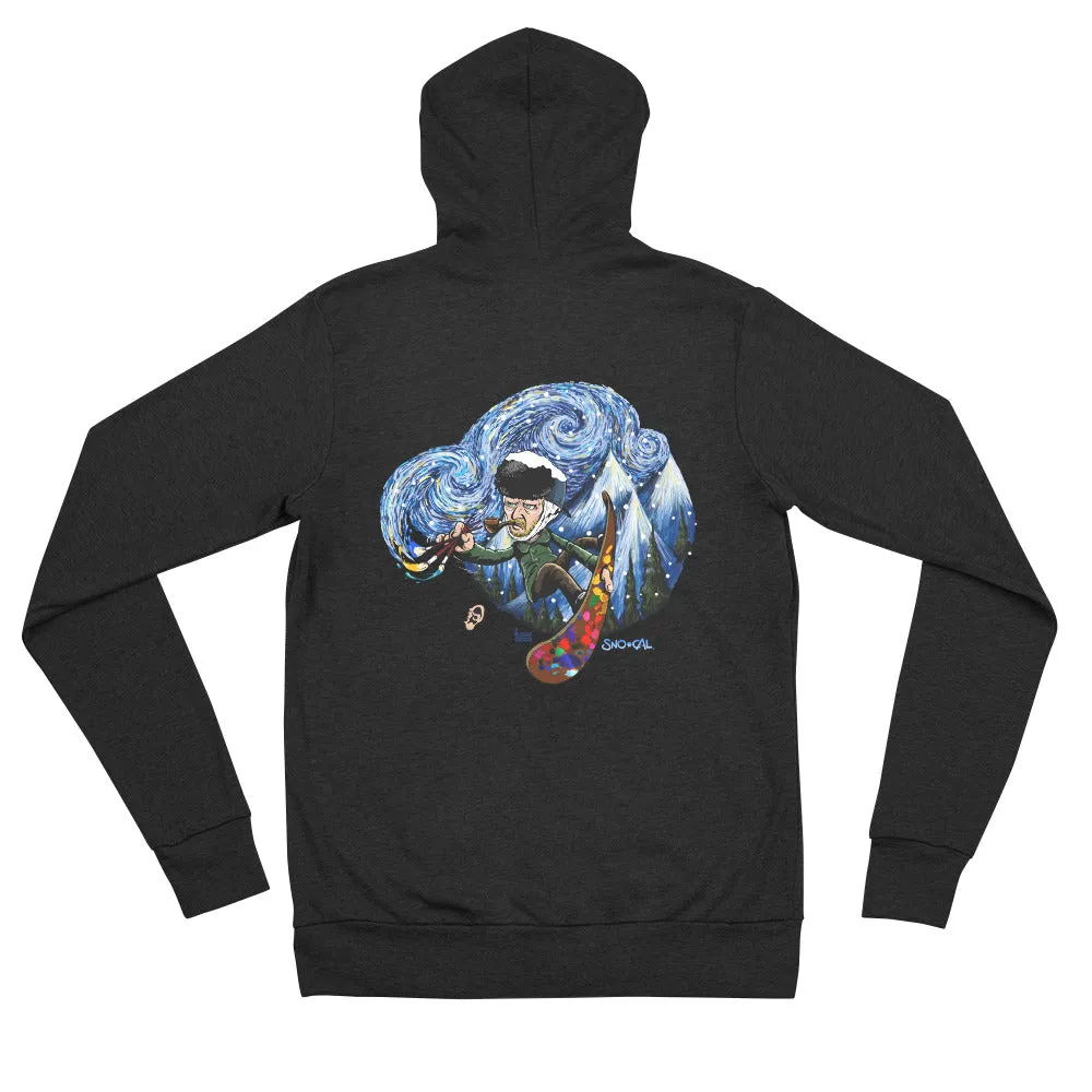Vincent van Snogh lightweight zip hoodie