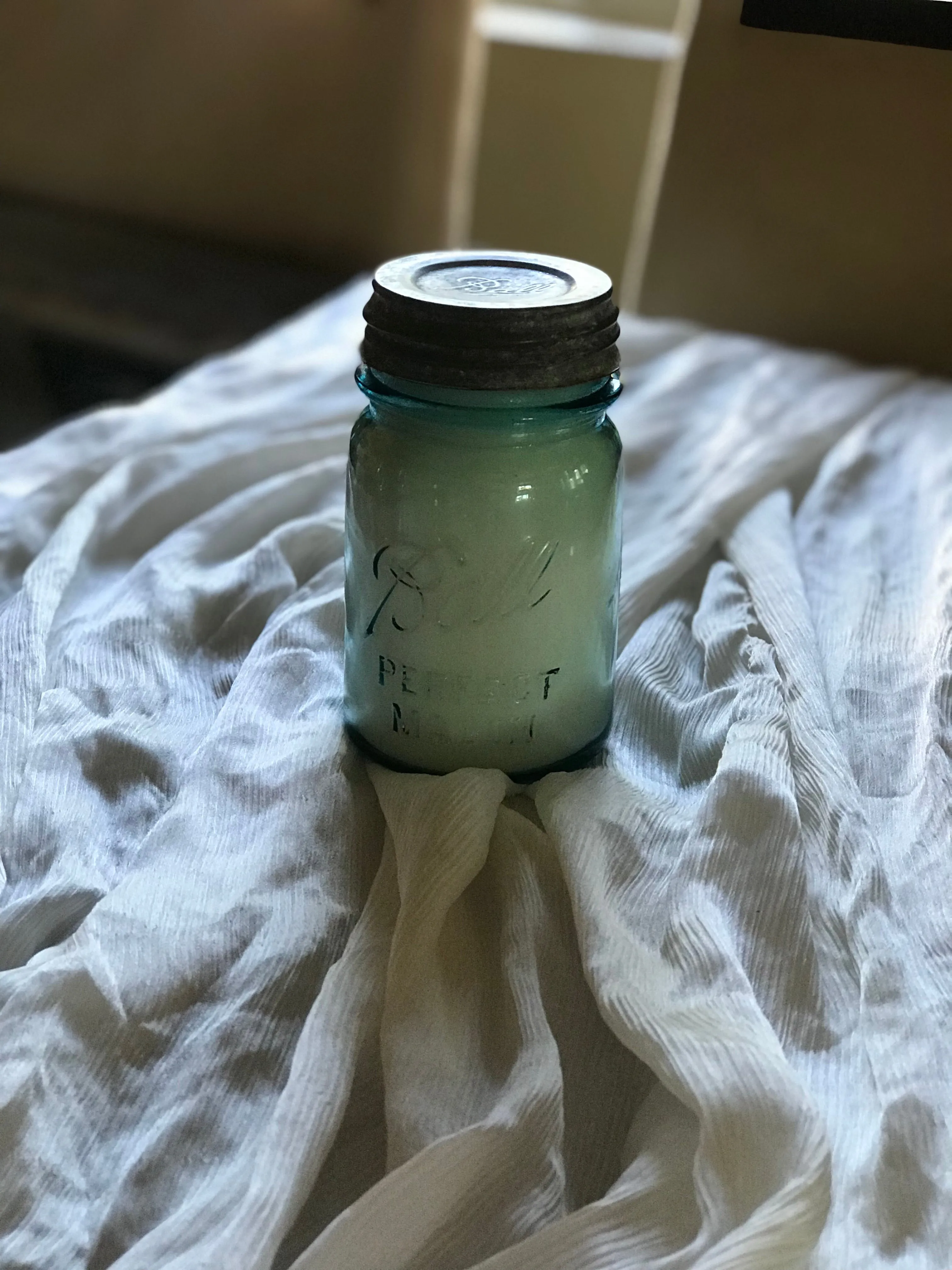 Vintage Mason Jar Candle