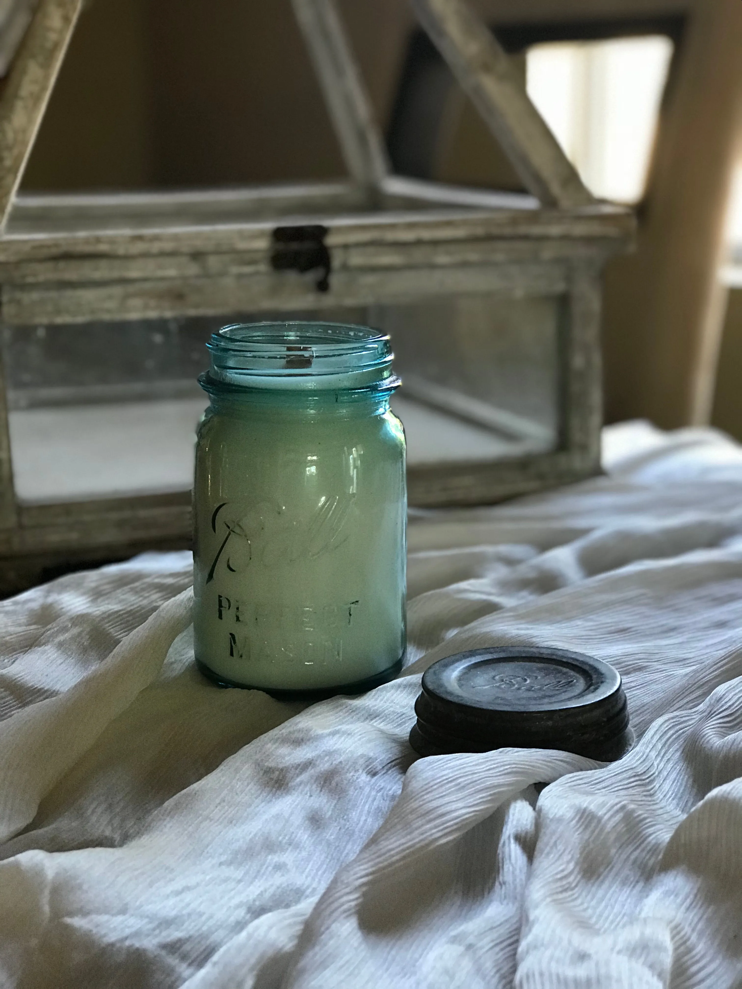 Vintage Mason Jar Candle