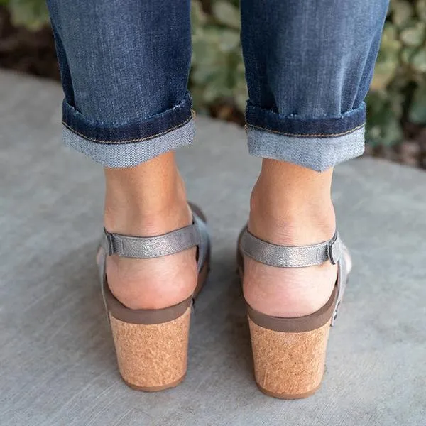 Vintage Wedge Sandal Shoes
