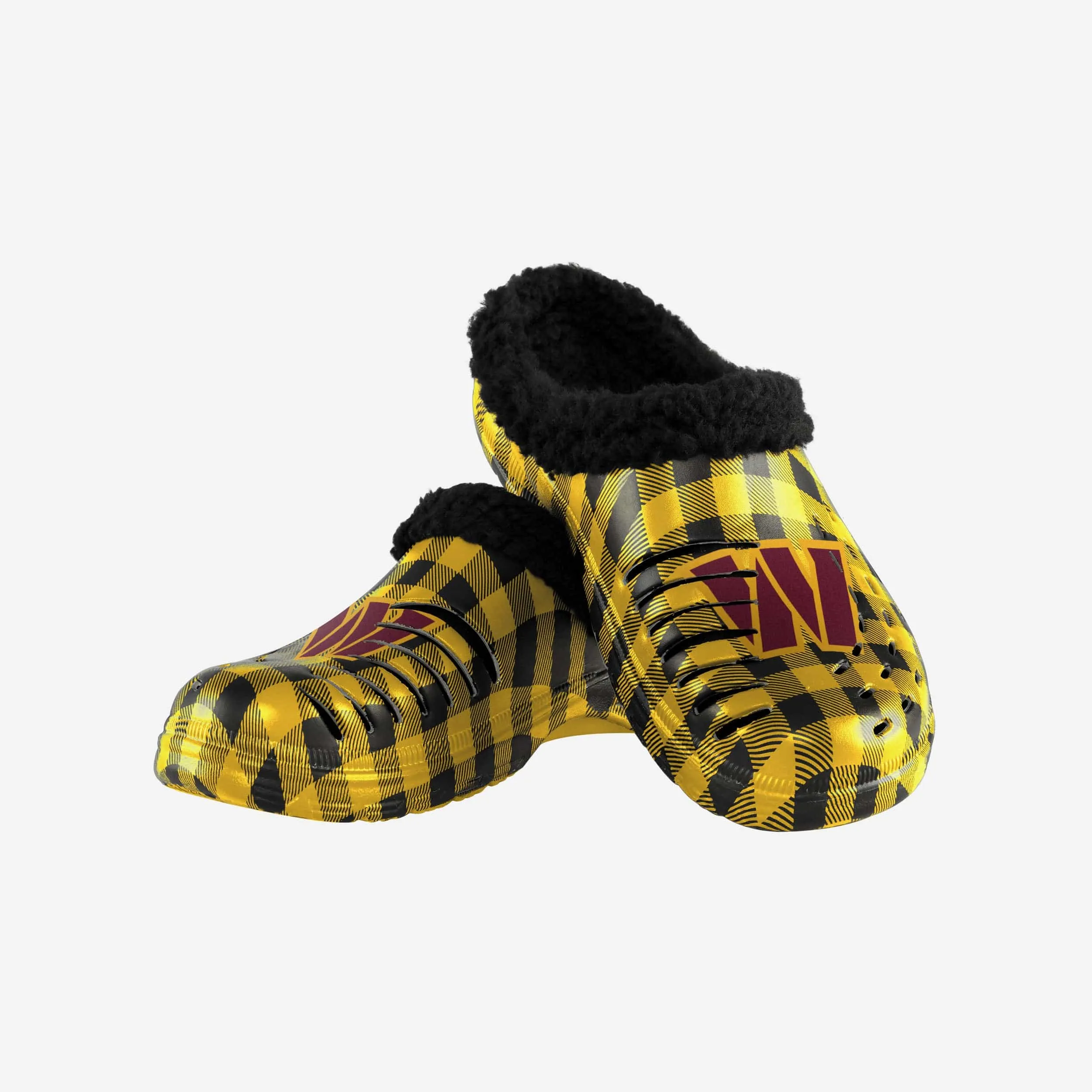 Washington Commanders Sherpa Lined Buffalo Check Clog