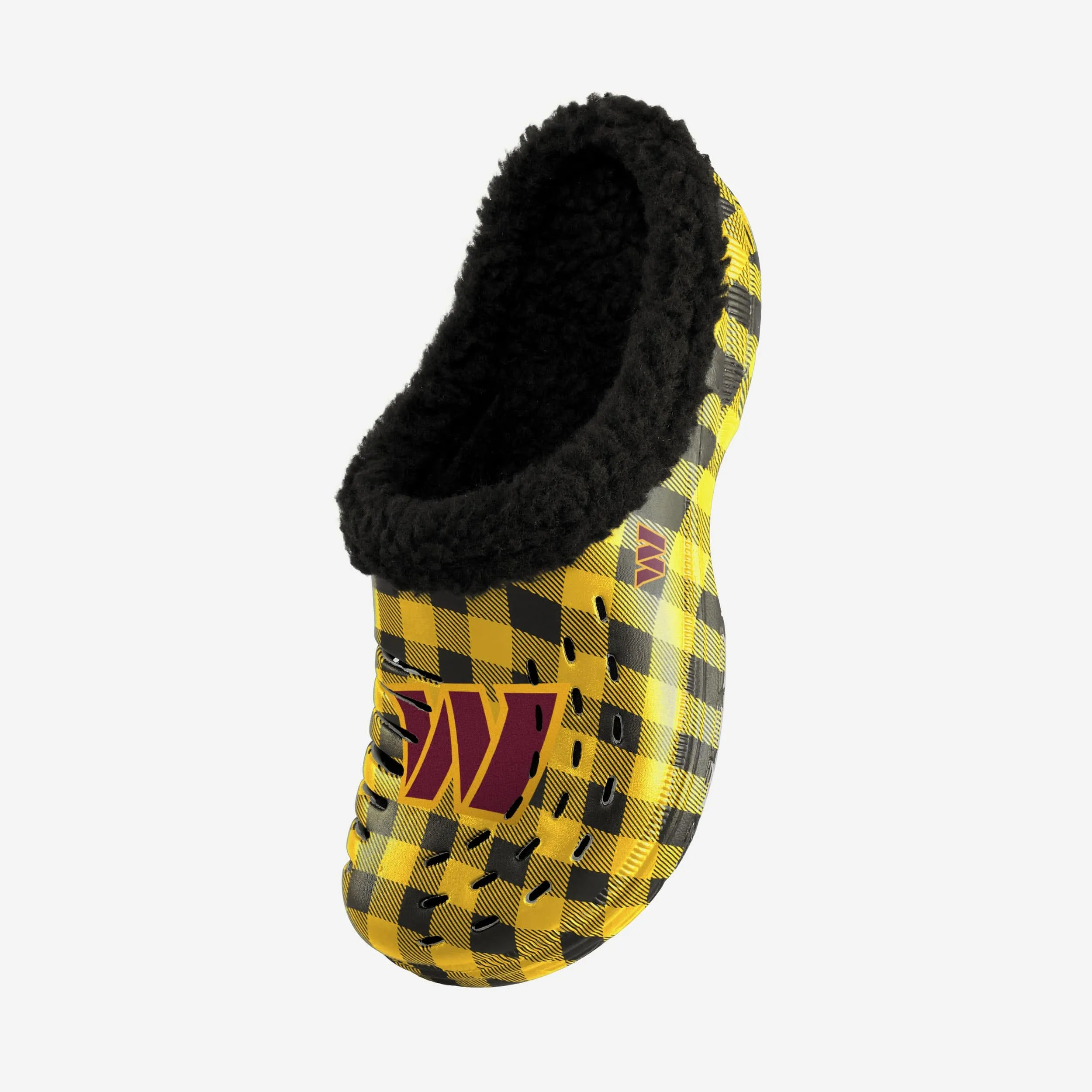 Washington Commanders Sherpa Lined Buffalo Check Clog