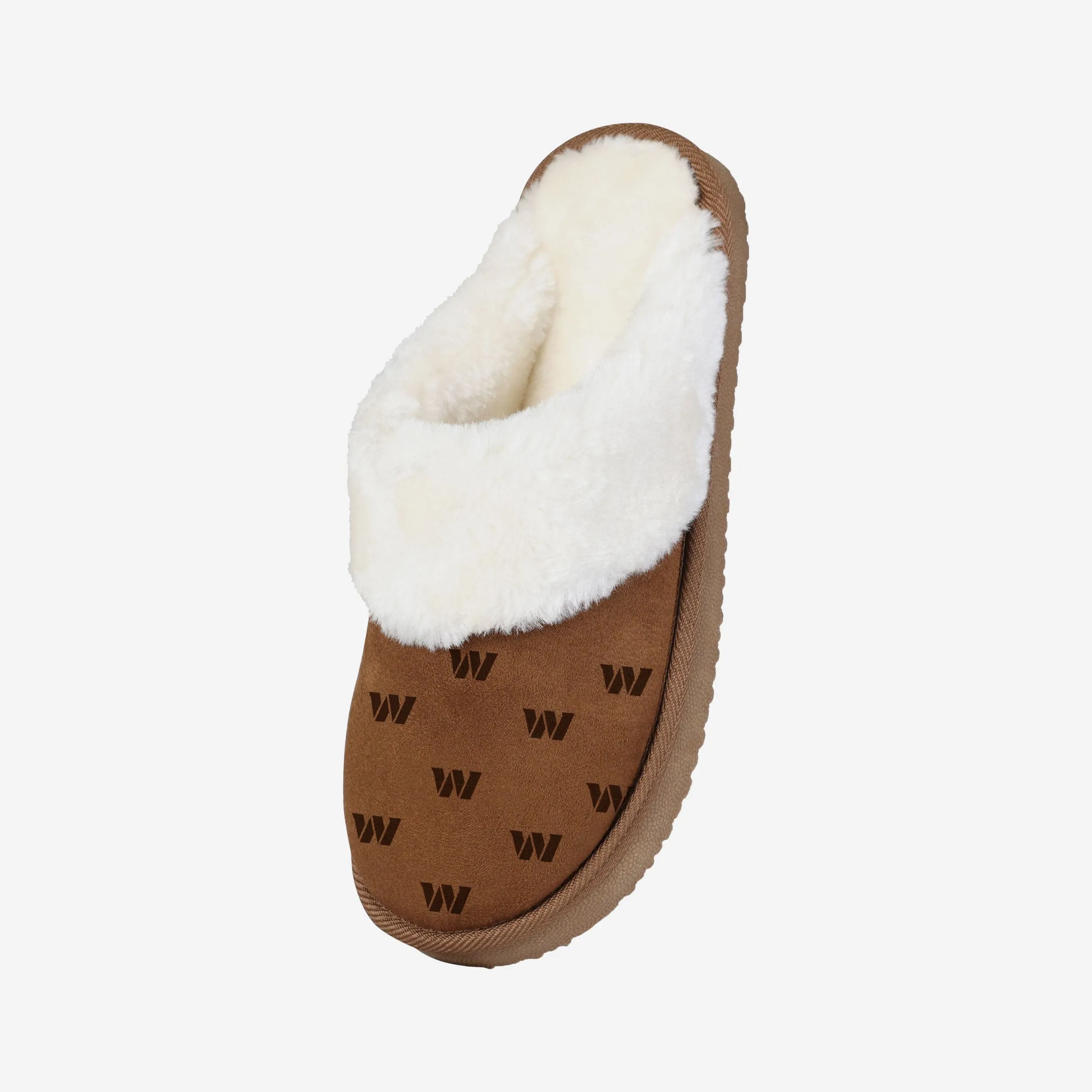 Washington Commanders Womens Repeat Logo Moccasin Slipper