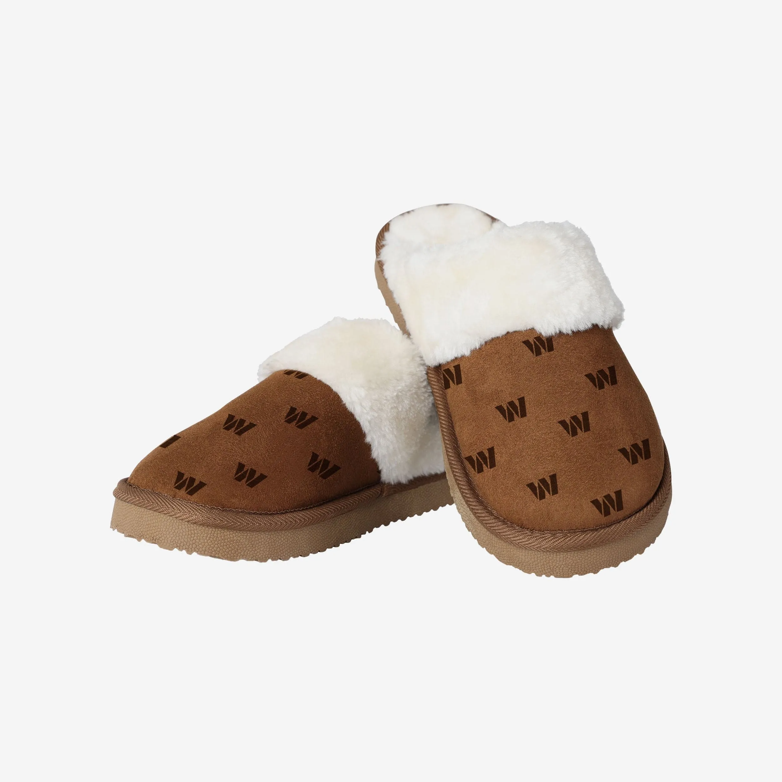 Washington Commanders Womens Repeat Logo Moccasin Slipper