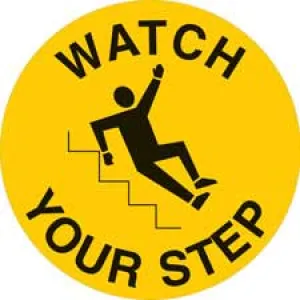 WATCH YOUR STEP Anti-Slip Floor Sign/Buy online