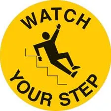 WATCH YOUR STEP Anti-Slip Floor Sign/Buy online