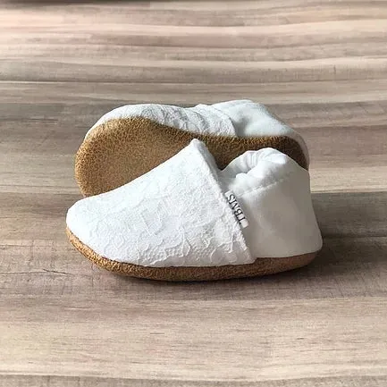 White Lace Moccasins