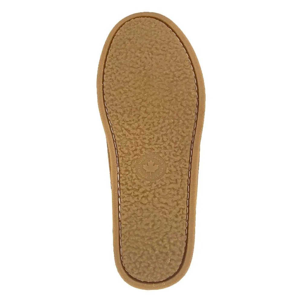 Women's Cork Moose Hide Leather Moccasin Boots