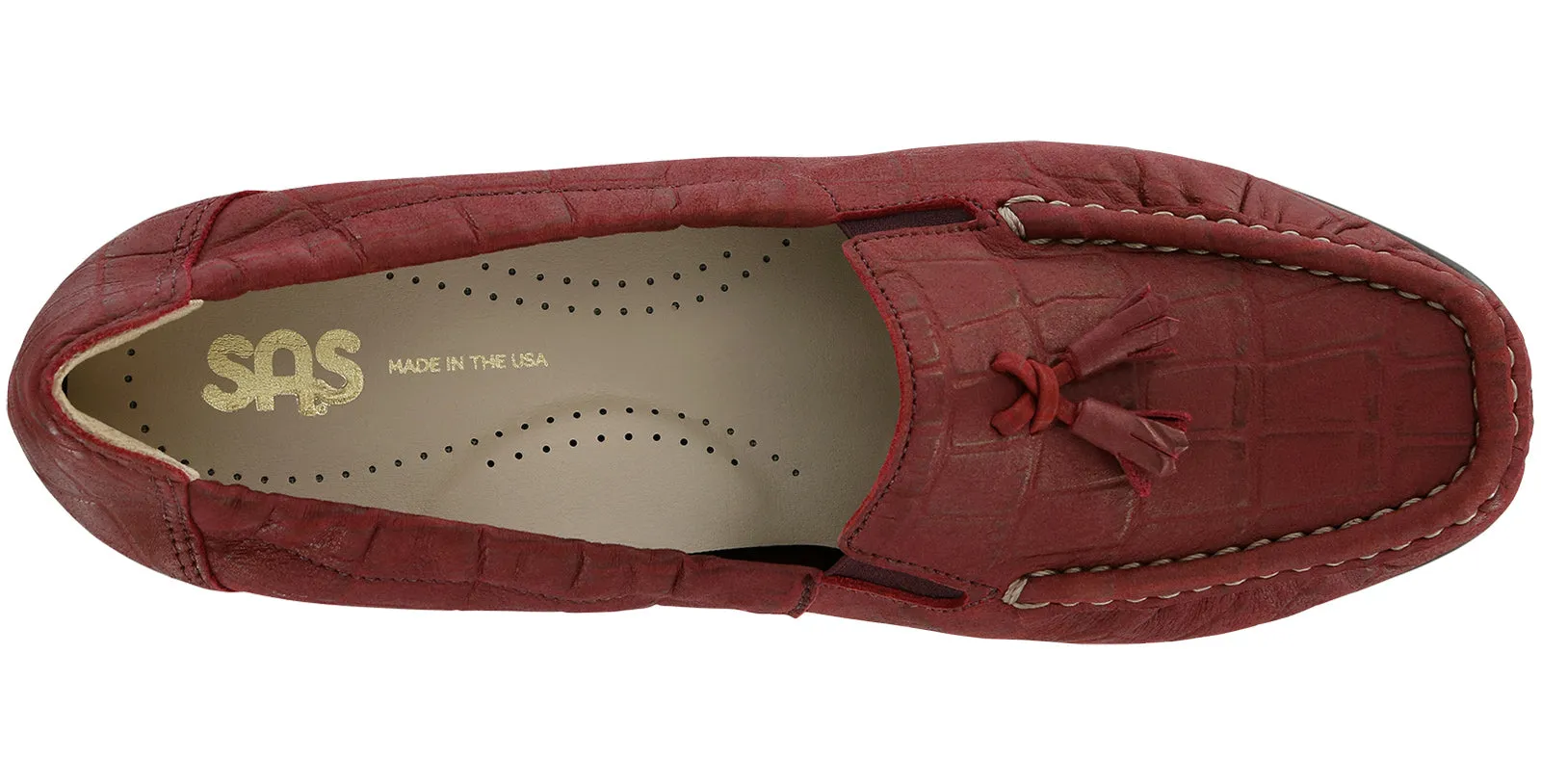 Women's Hope Slip On Loafer in Red Croc