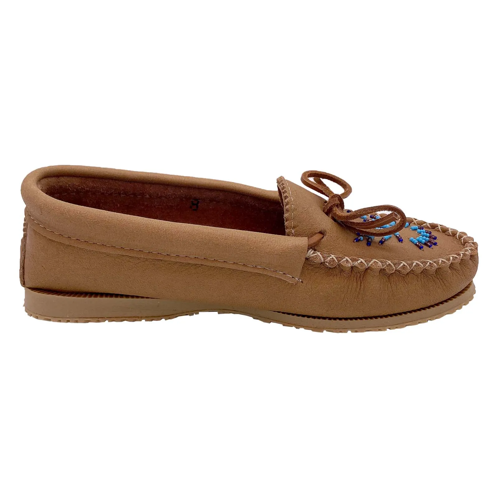 Women's Moose Hide Beaded Moccasin Shoes