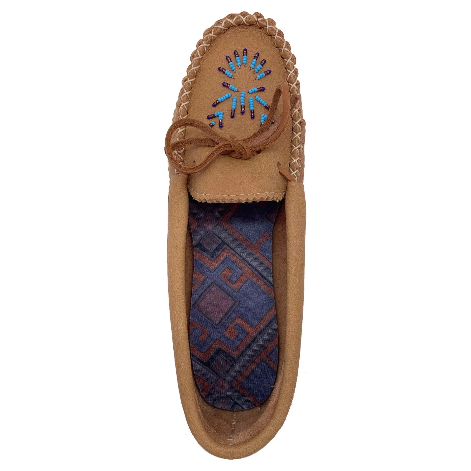 Women's Moose Hide Beaded Moccasin Shoes
