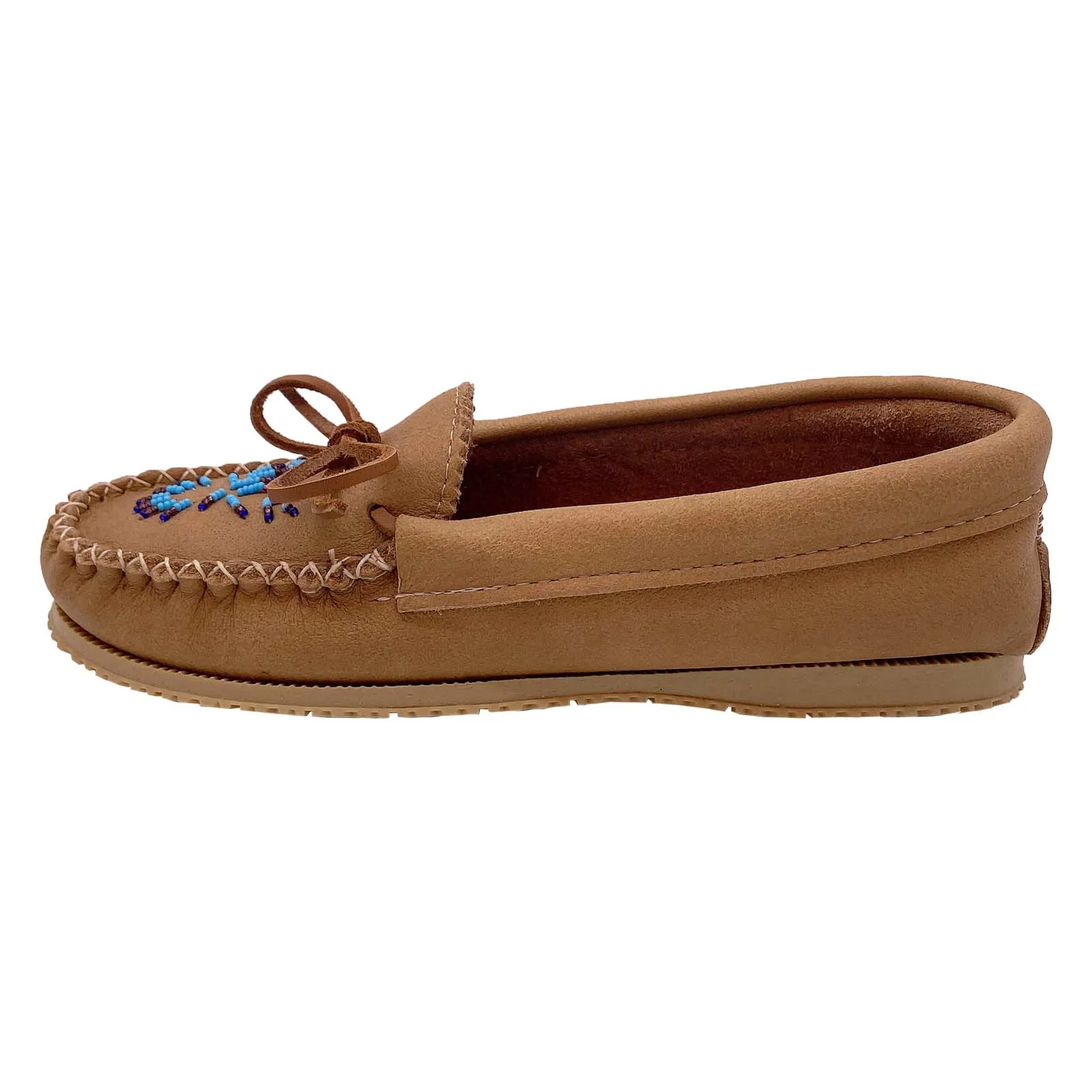 Women's Moose Hide Beaded Moccasin Shoes