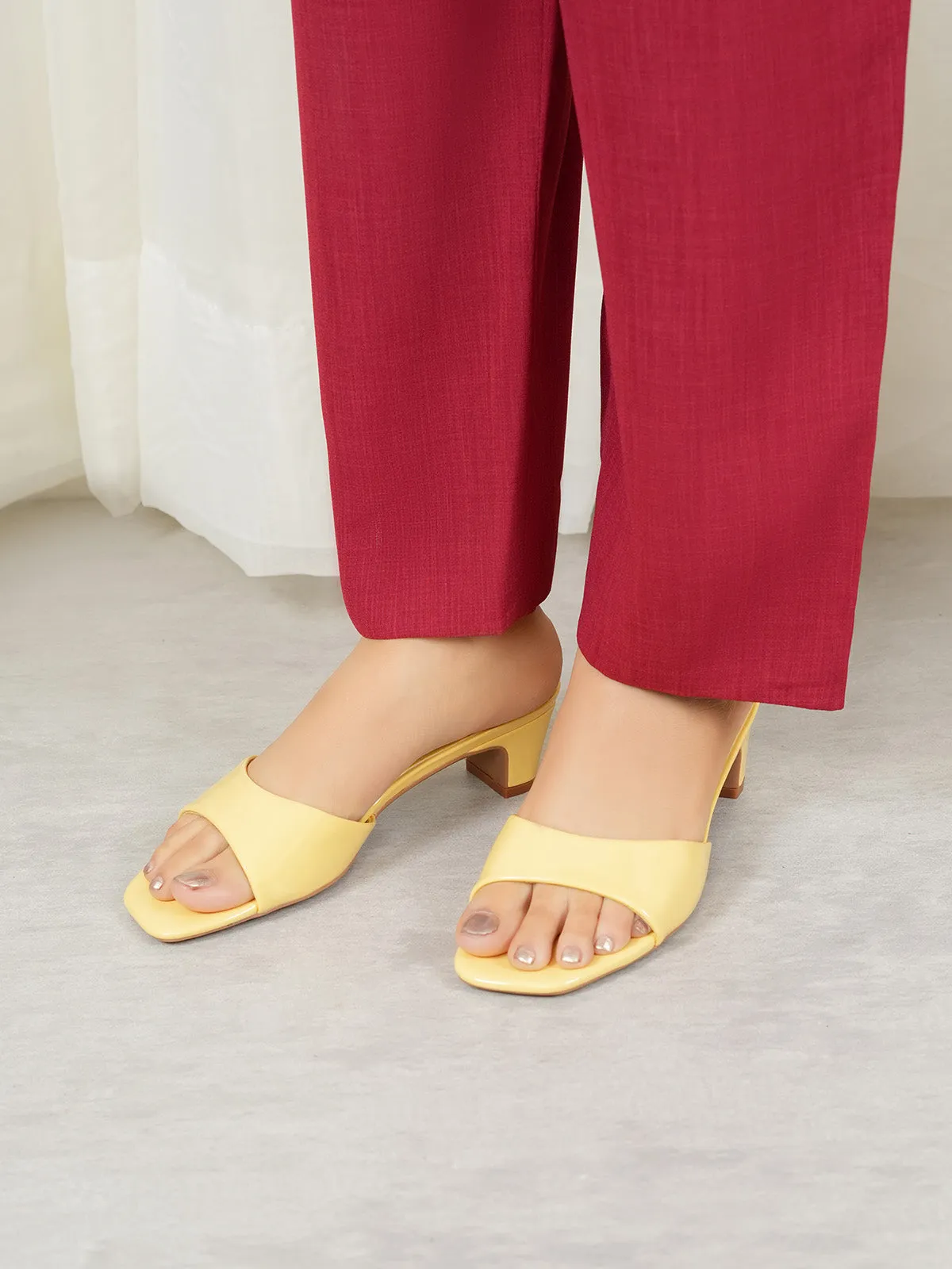 Womens "LUNA" Block Heels Sandals