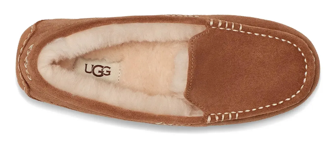 Women's UGG Ansley – Classic Suede Moccasin with Wool Lining