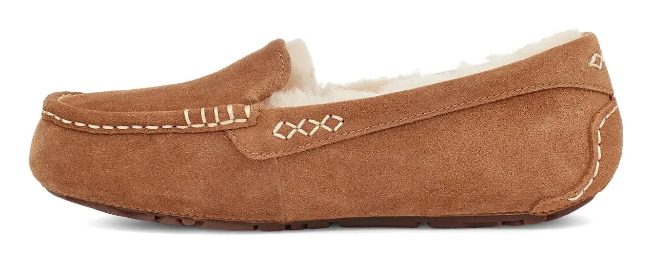 Women's UGG Ansley – Classic Suede Moccasin with Wool Lining