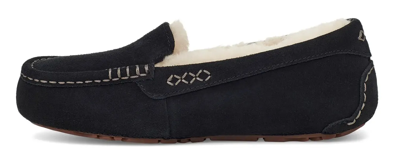 Women's UGG Ansley – Classic Suede Moccasin with Wool Lining