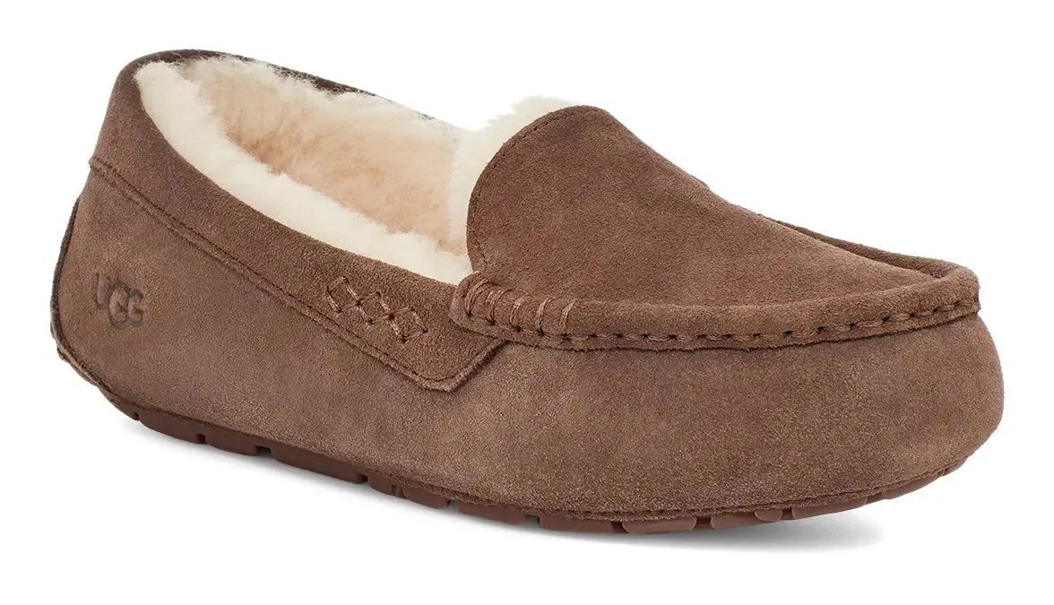 Women's UGG Ansley – Classic Suede Moccasin with Wool Lining
