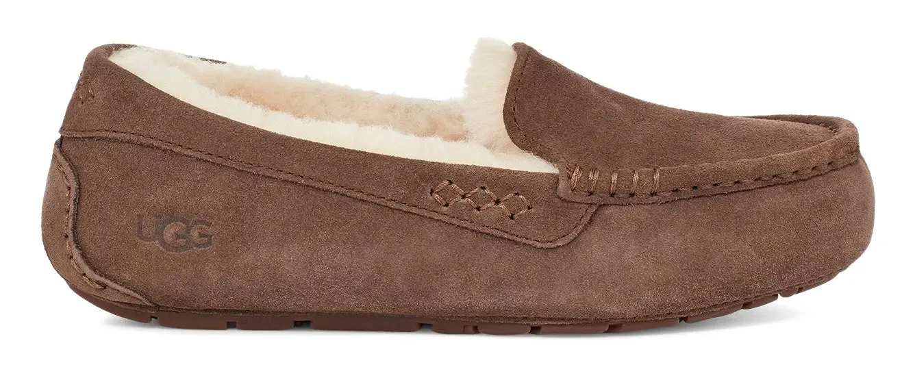 Women's UGG Ansley – Classic Suede Moccasin with Wool Lining