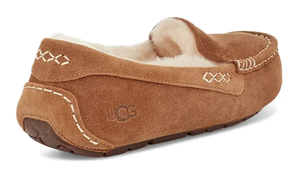 Women's UGG Ansley – Classic Suede Moccasin with Wool Lining