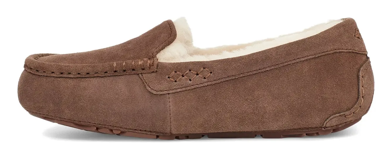 Women's UGG Ansley – Classic Suede Moccasin with Wool Lining