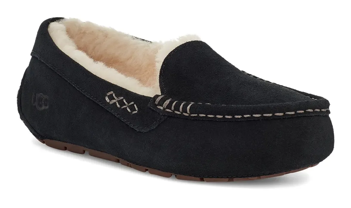 Women's UGG Ansley – Classic Suede Moccasin with Wool Lining