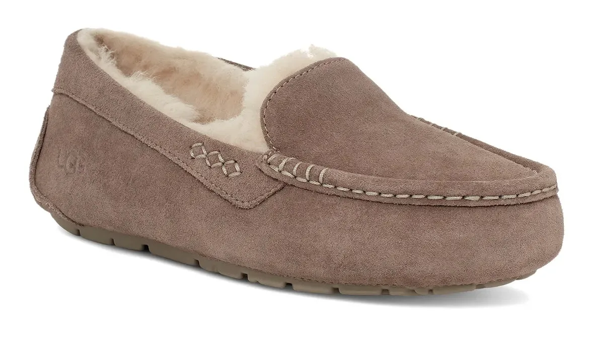 Women's UGG Ansley – Classic Suede Moccasin with Wool Lining