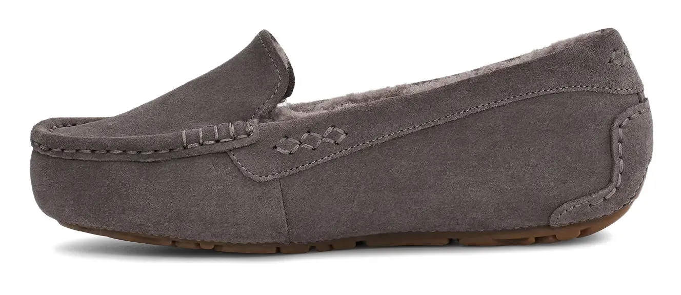 Women's UGG Ansley – Classic Suede Moccasin with Wool Lining