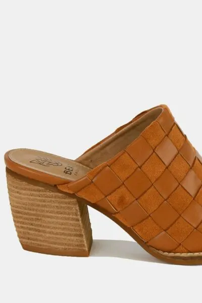 Woven Checkerboard Heels